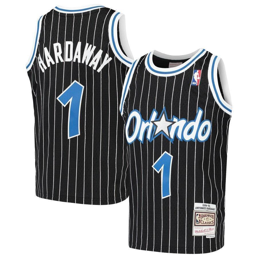 Penny Hardaway Orlando Magic Youth Hardwood Classics Swingman Throwback Jersey – Black