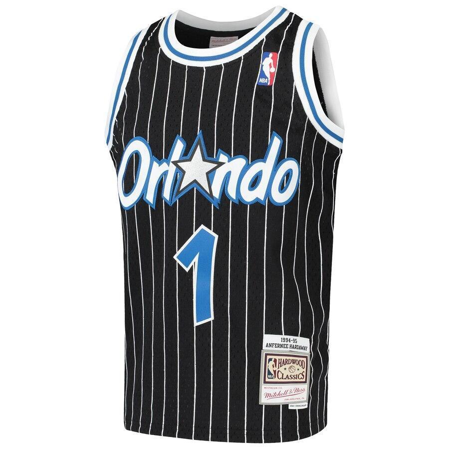 Penny Hardaway Orlando Magic Youth Hardwood Classics Swingman Throwback Jersey – Black