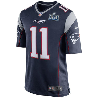 Julian Edelman 11 New England Patriots Navy Super Bowl LIII Bound Game Jersey