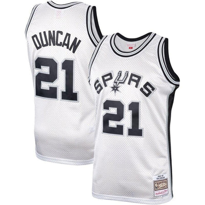 Tim Duncan San Antonio Spurs Hardwood Classics Platinum Swingman Jersey