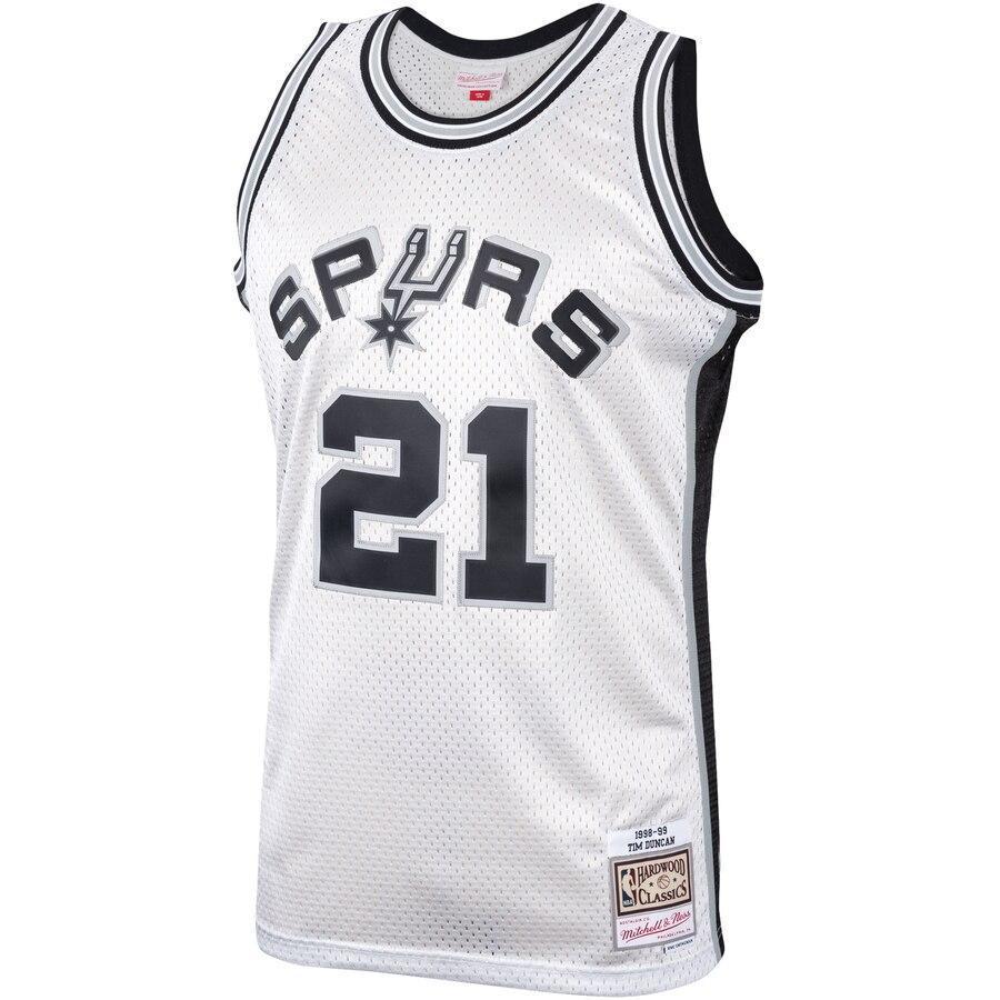 Tim Duncan San Antonio Spurs Hardwood Classics Platinum Swingman Jersey