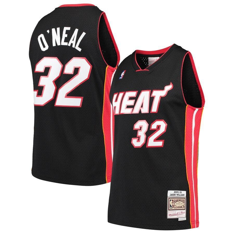 Shaquille O'Neal Miami Heat Hardwood Classics Swingman Jersey – Black