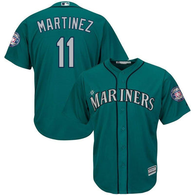 Men's Seattle Mariners Edgar Martinez Alternate Northwest Green 2019 Hall of Fame Induction Cool Base Player Jersey