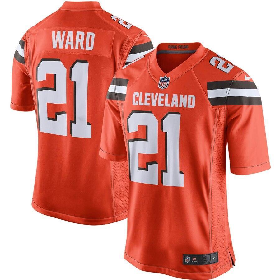 Denzel Ward 21 Cleveland Browns Game Jersey