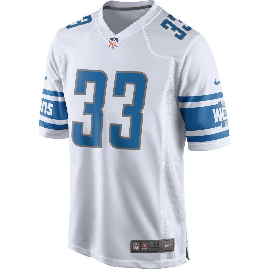 Kerryon Johnson 33 Detroit Lions Game Jersey