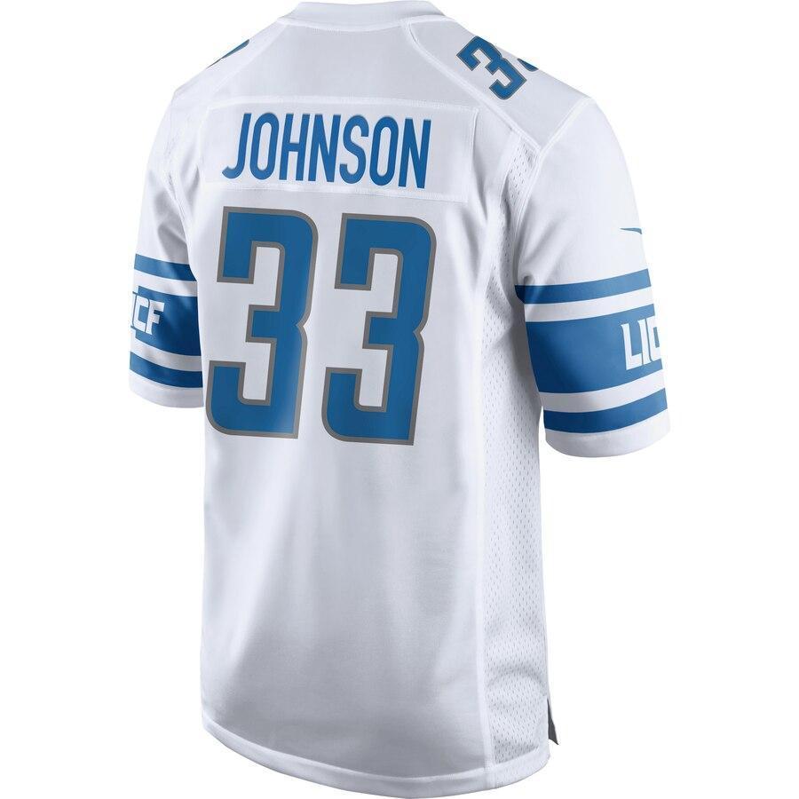 Kerryon Johnson 33 Detroit Lions Game Jersey