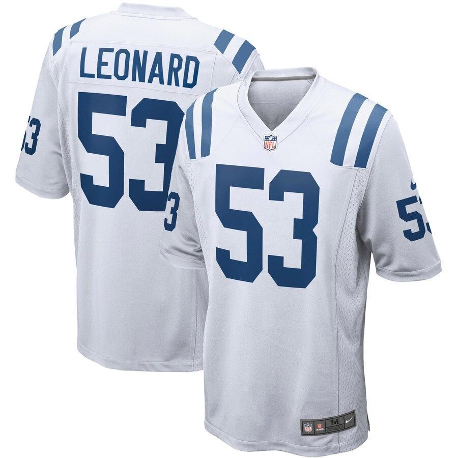 Darius Leonard 53 Indianapolis Colts White Game Jersey