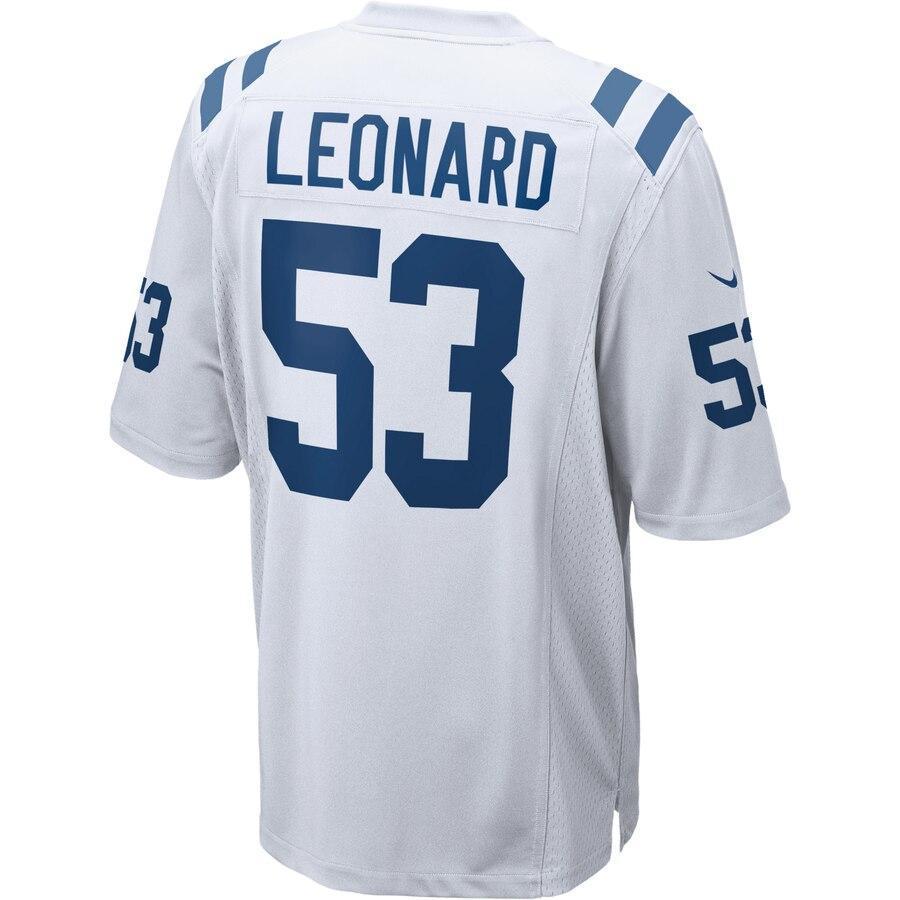 Darius Leonard 53 Indianapolis Colts White Game Jersey