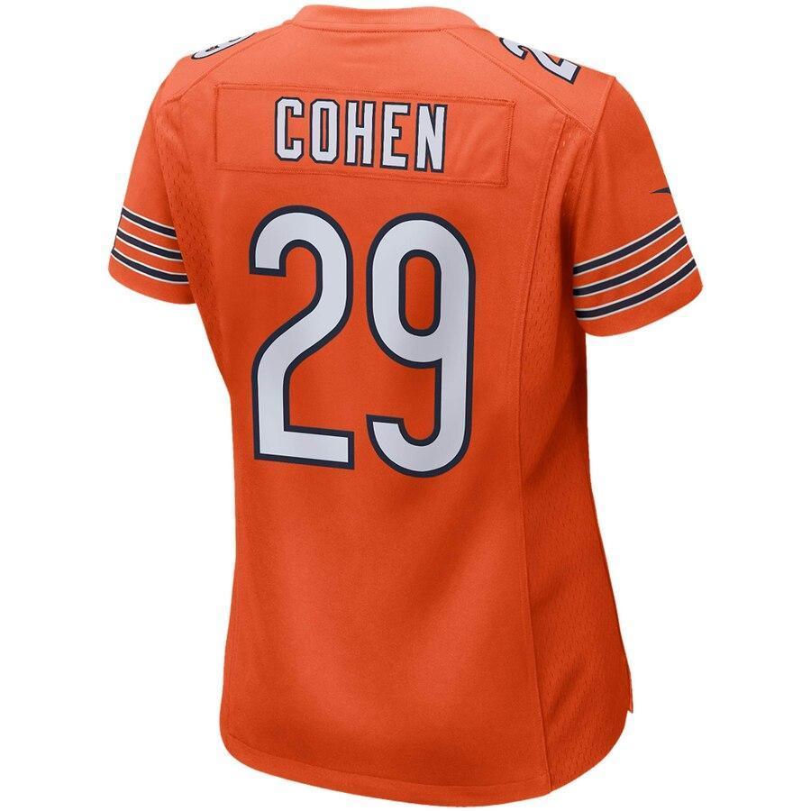 Tarik Cohen Chicago Bears Women's Orange Game Jersey