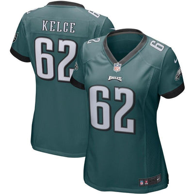 Jason Kelce Philadelphia Eagles Women's Midnight Green Game Jersey