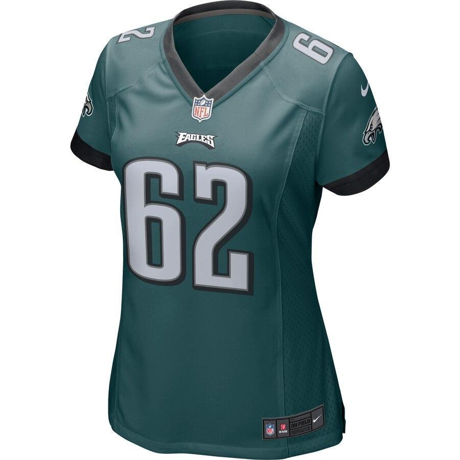 Jason Kelce Philadelphia Eagles Women's Midnight Green Game Jersey