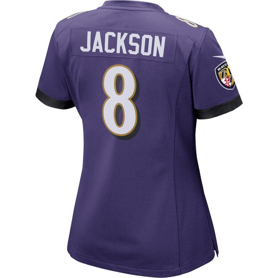 Lamar Jackson Baltimore Ravens Women's Purple Game Jersey