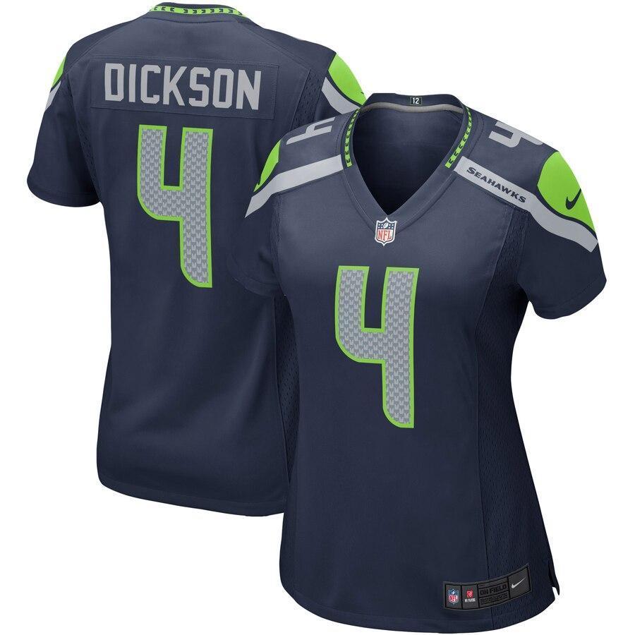 Michael Dickson Seattle Seahawks Women's Navy Game Jersey