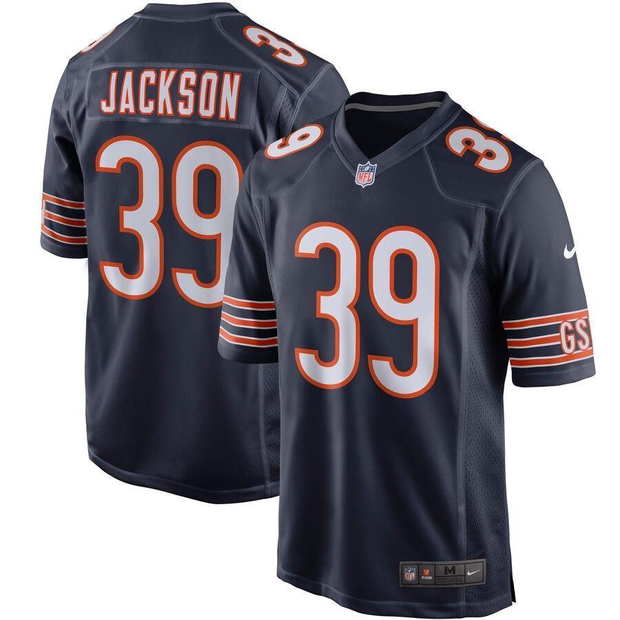 Eddie Jackson Chicago Bears Navy Player Game Jersey