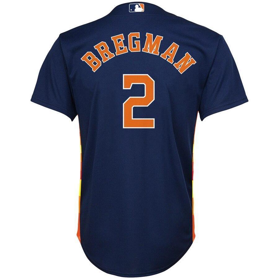 Alex Bregman 2 Houston Astros Youth Navy Alternate Official Cool Base Player Jersey