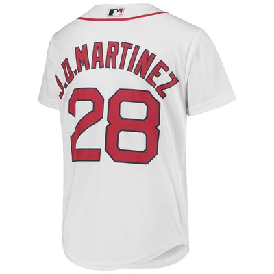 J.D. Martinez Boston Red Sox Youth White Home Official Cool Base Player Jersey