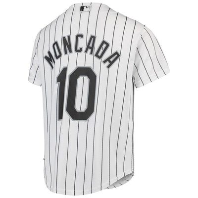 Yoan Moncada 10 Chicago White Sox Youth White/Black Home Official Cool Base Player Jersey