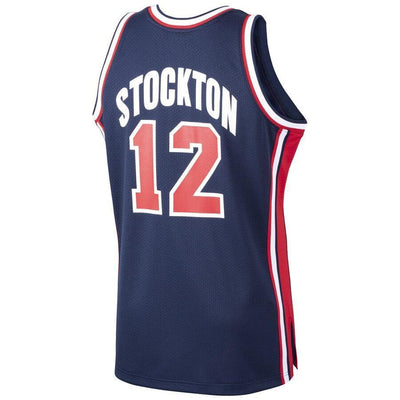 John Stockton USA Basketball Home 1992 Dream Team Authentic Jersey - Navy