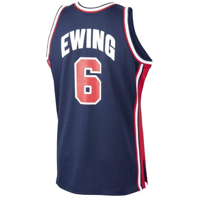 Patrick Ewing USA Basketball Home 1992 Dream Team Authentic Jersey - Navy