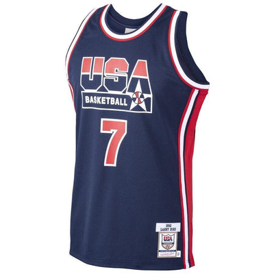 Larry Bird USA Basketball Home 1992 Dream Team Authentic Jersey - Navy