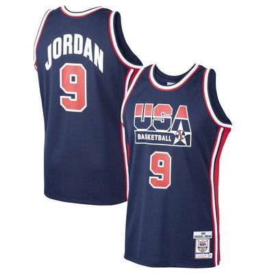 Michael Jordan USA Basketball Home 1992 Dream Team Authentic Jersey - Navy
