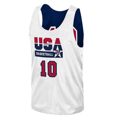Clyde Drexler USA Basketball Training 1992 Dream Team Authentic Reversible Practice Jersey - Navy
