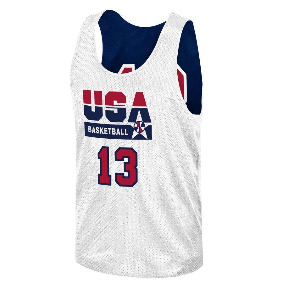 Chris Mullin USA Basketball Training 1992 Dream Team Authentic Reversible Practice Jersey - Navy