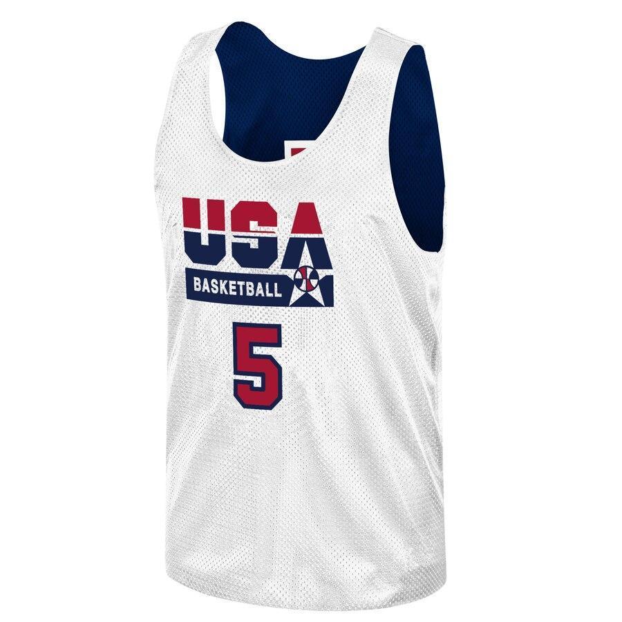 David Robinson USA Basketball Training 1992 Dream Team Authentic Reversible Practice Jersey - Navy