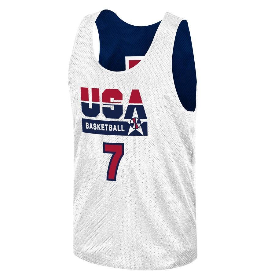 Larry Bird USA Basketball Training 1992 Dream Team Authentic Reversible Practice Jersey - Navy