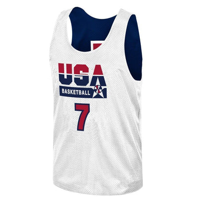 Larry Bird USA Basketball Training 1992 Dream Team Authentic Reversible Practice Jersey - Navy