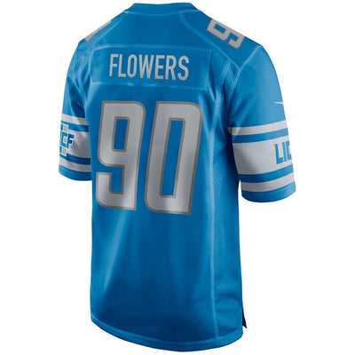 Trey Flowers Detroit Lions Blue Game Jersey