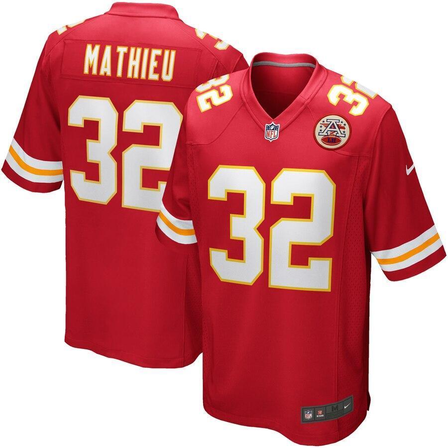 Tyrann Mathieu Kansas City Chiefs Red Game Jersey