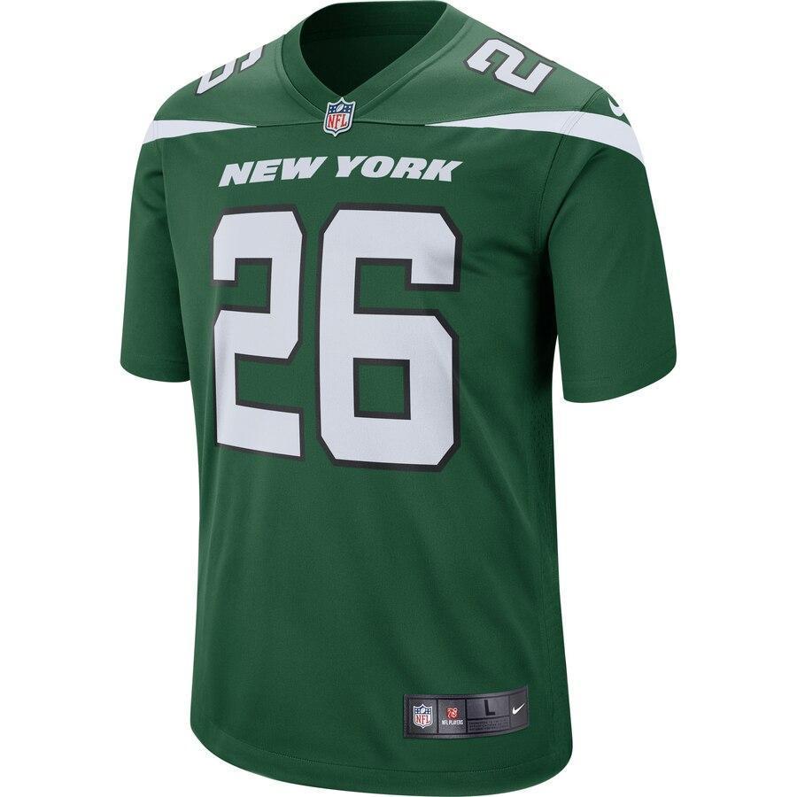 Le'Veon Bell 26 New York Jets Stealth Black Game Jersey