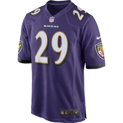 Earl Thomas 29 Baltimore Ravens Purple Game Jersey