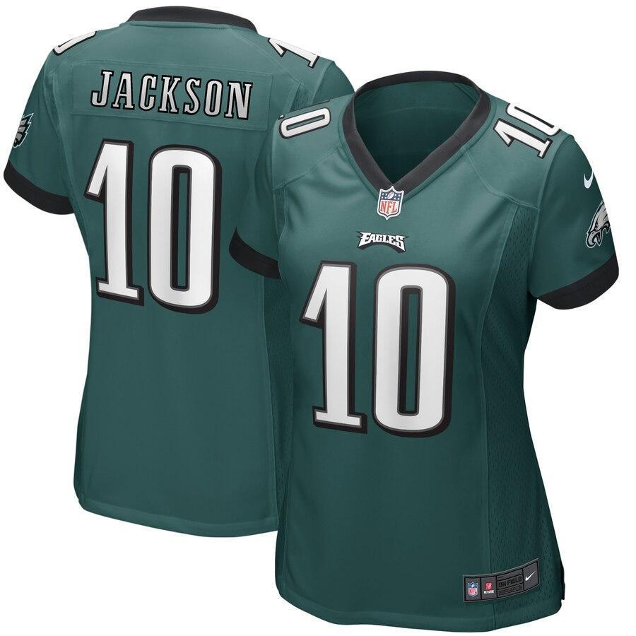 DeSean Jackson 10 Philadelphia Eagles Midnight Green Women's Game Jersey