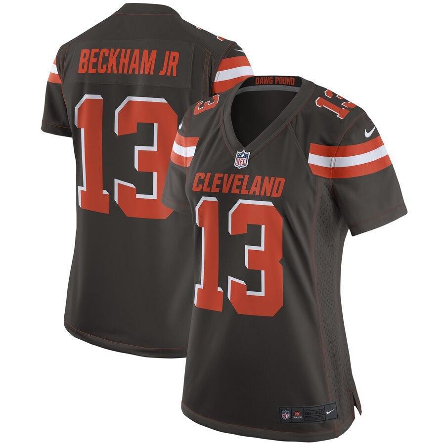 Odell Beckham Jr 13 Cleveland Browns Women's Game Jersey