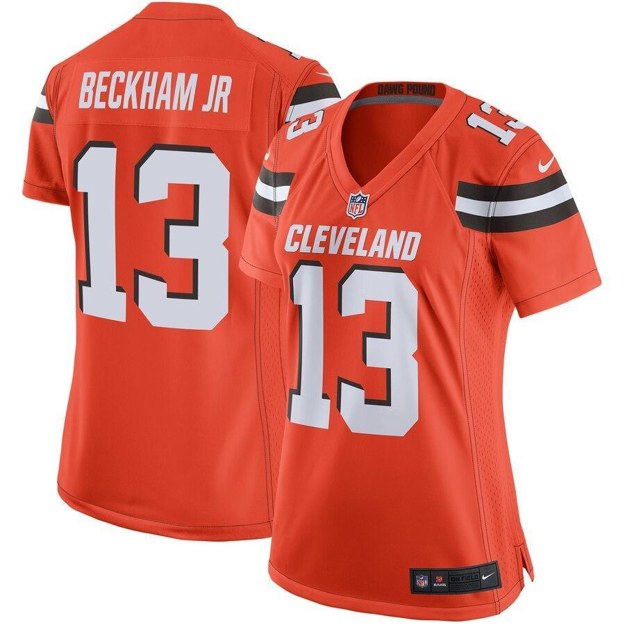 Odell Beckham Jr 13 Cleveland Browns Women's Game Jersey