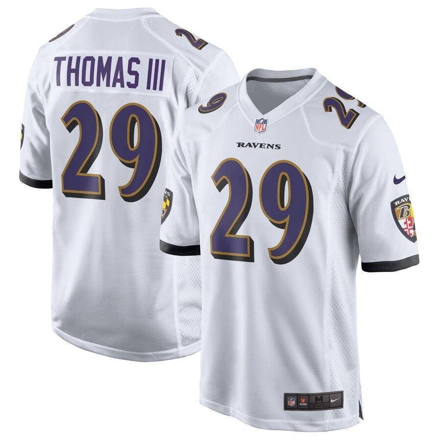 Earl Thomas 29 Baltimore Ravens Purple Game Jersey