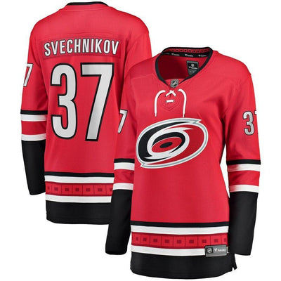 Andrei Svechnikov Carolina Hurricanes  Branded Women's Home Breakaway Player Jersey – Red