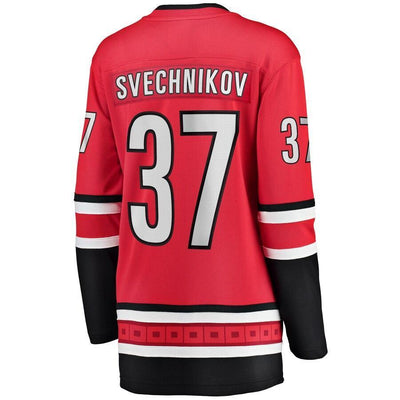 Andrei Svechnikov Carolina Hurricanes  Branded Women's Home Breakaway Player Jersey – Red