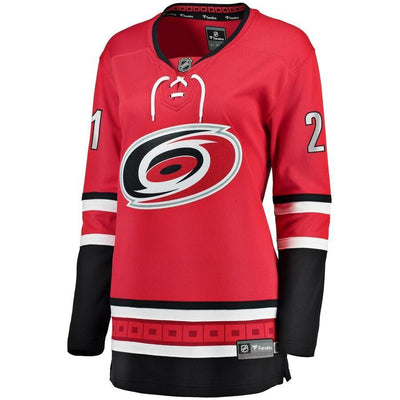 Nino Niederreiter Carolina Hurricanes Branded Women's Home Breakaway Player Jersey – Red