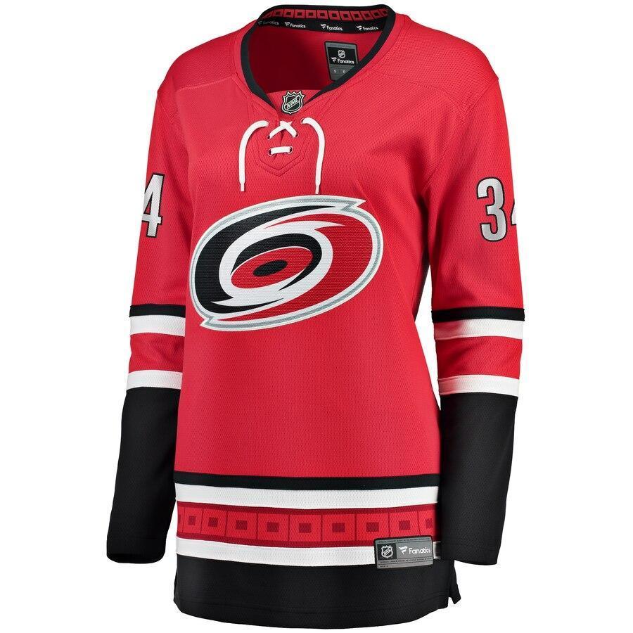 Petr Mrazek Carolina Hurricanes  Branded Women's Home Breakaway Player Jersey – Red