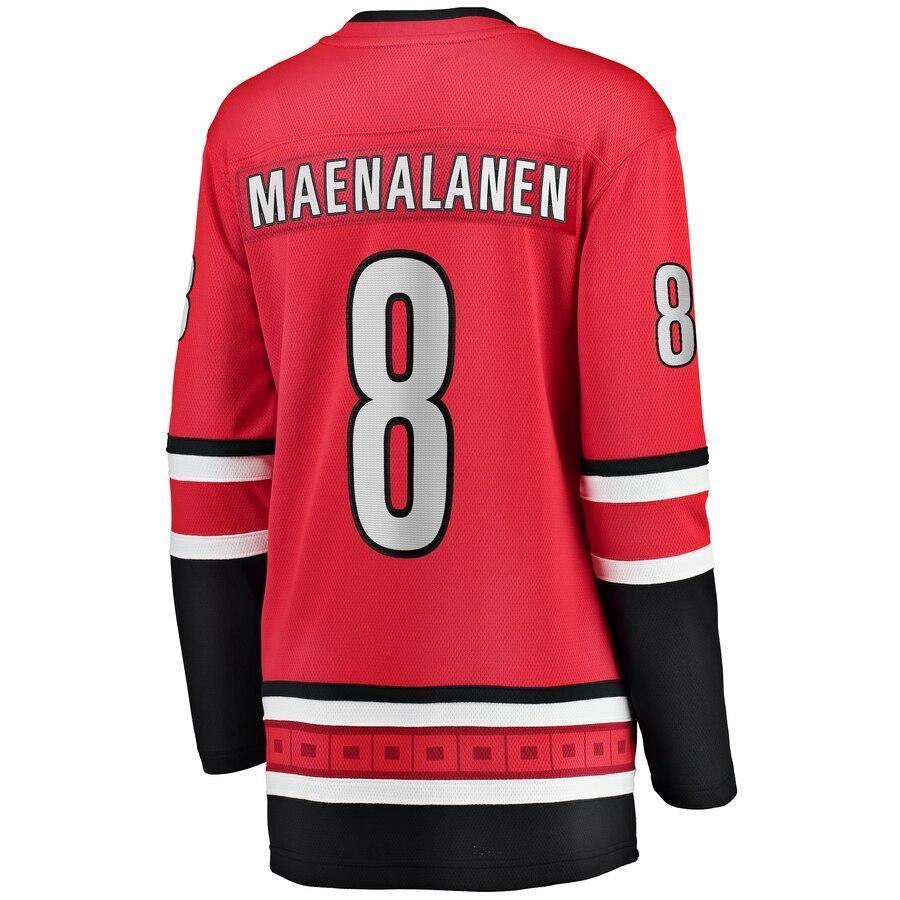 Saku Maenalanen Carolina Hurricanes  Branded Women's Home Breakaway Player Jersey – Red