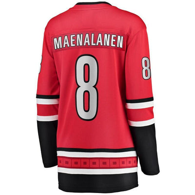 Saku Maenalanen Carolina Hurricanes  Branded Women's Home Breakaway Player Jersey – Red