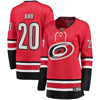 Sebastian Aho Carolina Hurricanes  Branded Women's Home Breakaway Player Jersey – Red