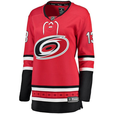 Warren Foegele Carolina Hurricanes  Branded Women's Home Breakaway Player Jersey – Red