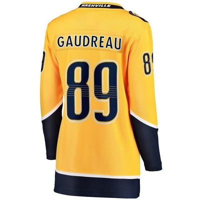 Frederick Gaudreau Nashville Predators  Branded Women's Home Breakaway Player Jersey – Gold