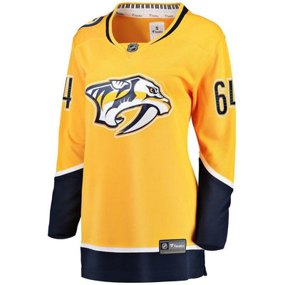 Mikael Granlund Nashville Predators  Branded Women's Home Breakaway Player Jersey – Gold