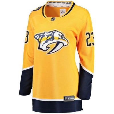 Rocco Grimaldi Nashville Predators  Branded Women's Home Breakaway Player Jersey – Gold