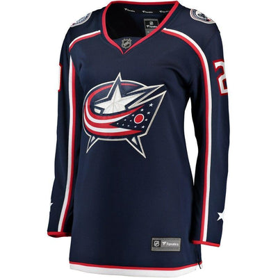 Riley Nash 20 Columbus Blue Jackets Women's Navy Home Breakaway Player Jersey